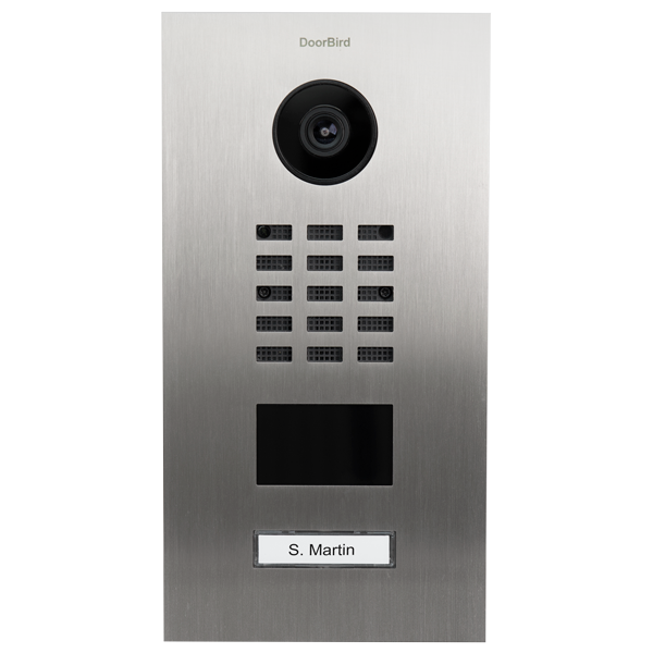 D2201V Interphone Vidéo IP, Acier inoxydable V2A, brossé

