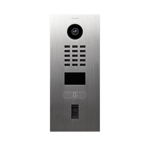 D2201FV Fingerprint 50 Interphone Vidéo IP, Acier inoxydable V4A (résistant à l´eau salée), brossé

