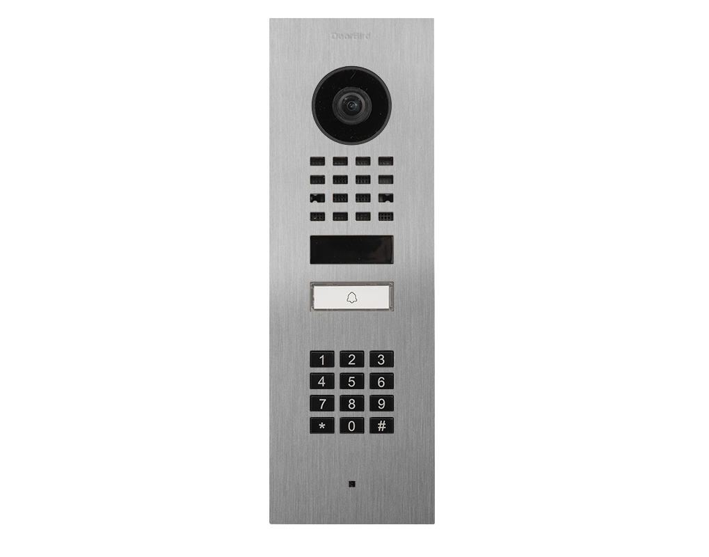 D1101KV Montage encastré Interphone Vidéo IP, Acier inoxydable V2A, brossé

