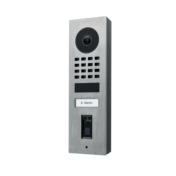 D1101FV Fingerprint 50 Montage apparent Interphone Vidéo IP, Acier inoxydable V2A, brossé

