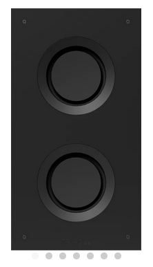 InWall Slim Dual 8IN Passive Subwoofer- 8 Ohm