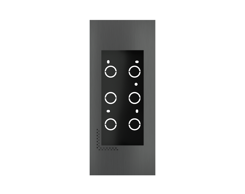 Frame no-screw for flush mounting Dico Metal Carbon