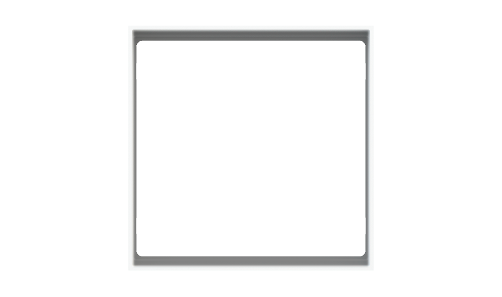 Square Slim frame ERA series Metal Steel Brushed