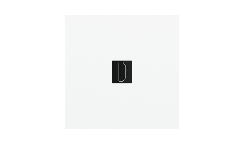 Square magnetic plate for keystone system Proxima series Metal Pure White
