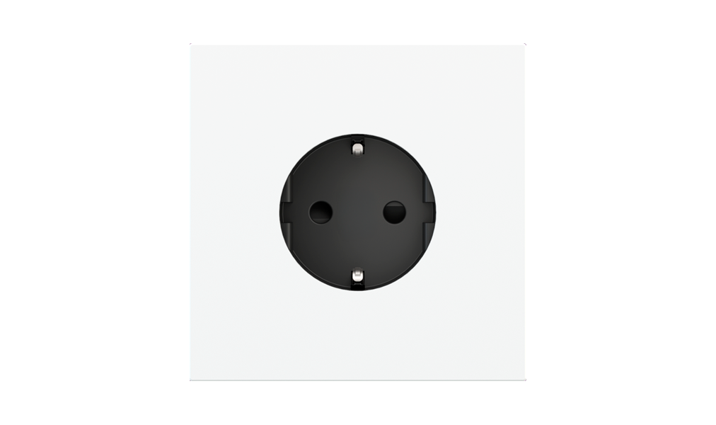 Square magnetic plate for Schuko, French, Israeli power socket Proxima series Metal Bronze Corked