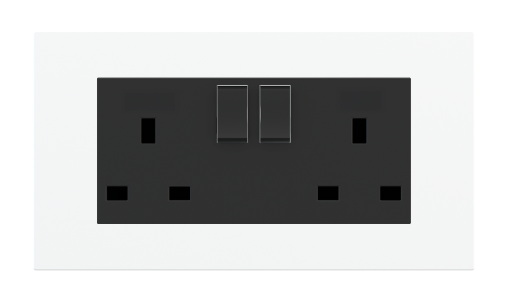 Double power socket - UK
