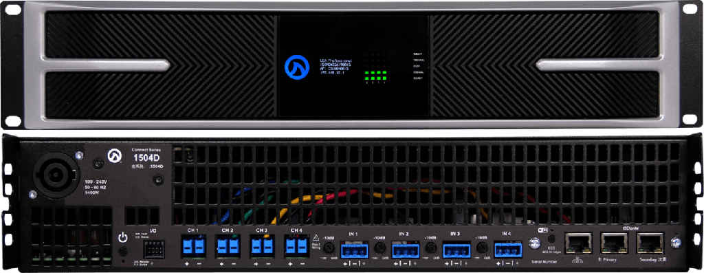 LEA Network Connect Series 1504 Power Amplifier | 4-Channel x 1500W
