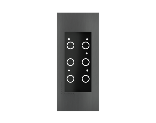 [EK-5FR-VI-GBM] Frame no-screw for flush mounting Dico Metal Silver Grey