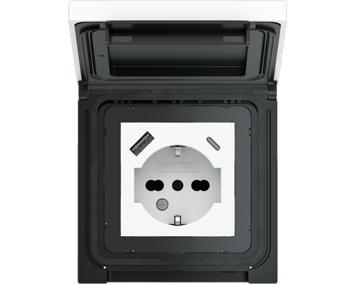 [EK-DQW-GAE] Square metal plate for Waterproof cover paint Black