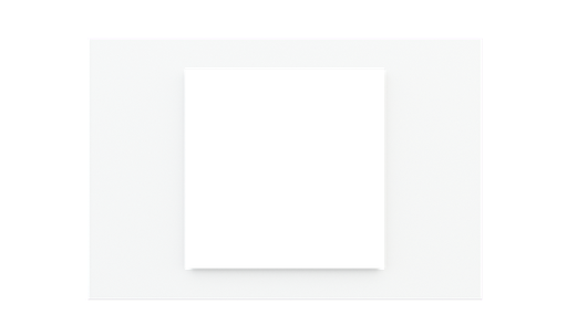 [EK-DRS-GAR] Rectangular Plate Deep (FF/71/20Venti) (87x128) 1 window (60x60) Pure white Plastic