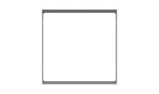 [EK-PQA-1-CBM] Square magnetic plate for a 1-rocker push button Proxima series Metal Black Metal