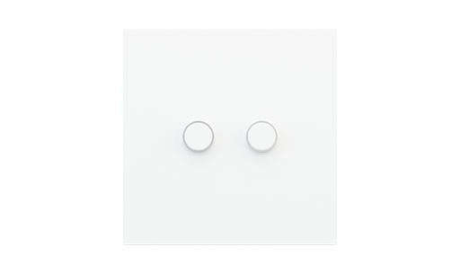[EK-PQA-2-SSB-P] Square magnetic plate for a 2-rocker push button Proxima series Metal Steel Brushed + customization
