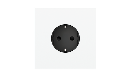 [EK-PQA-T-GBH] Square magnetic plate for Schuko, French, Israeli power socket Proxima series Metal Dark Chocolate