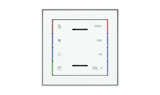 [EK-T1Q-GBU-ES2-L] Multisensor Cover ES2 with symbols 71 Serie (60X60) Metal Carbon